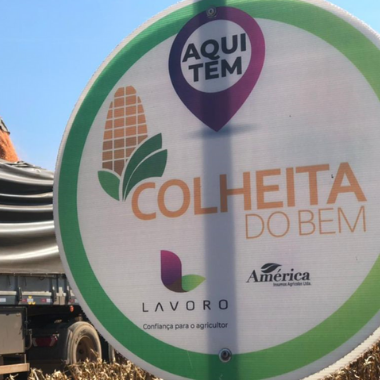 Placa do evento colheita do bem