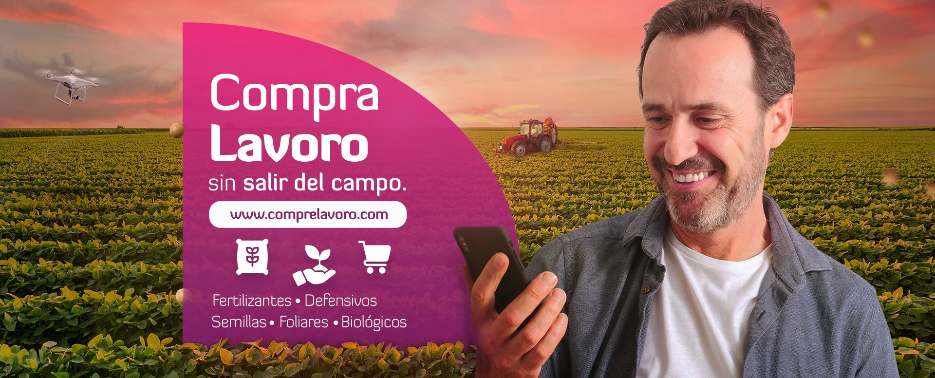 Banner compre lavoro sin sair del campo.